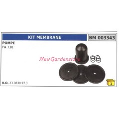Kit de membrane UNIVERSEL pour pompe Bertolini PA 730 003343