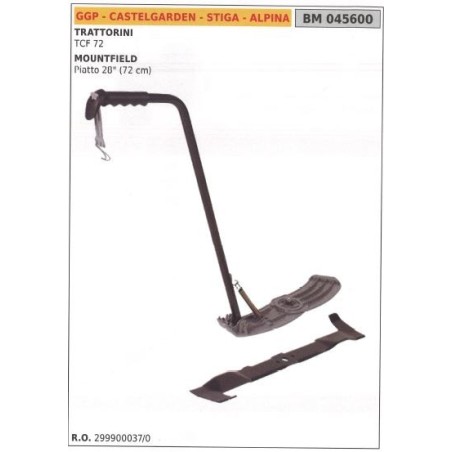 GGP Mulchkit Rasentraktor Rasenmäher TCS 72 045600 | Newgardenstore.eu