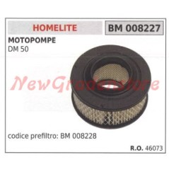 Air filter HOMELITE motor pump DM 50 008227