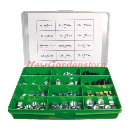 Left-hand nuts and screws assortment (100 pcs. pack) 321800 | Newgardenstore.eu