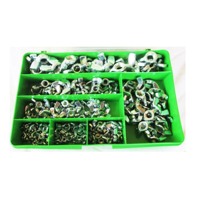 Assortment of 200 wing nuts