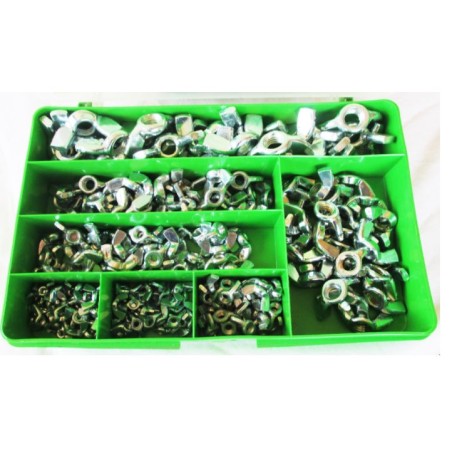 Assortment of 200 wing nuts | Newgardenstore.eu