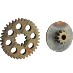 Kit pinion is 11 teeth and the sprocket 37 tooth ORIGINAL TUFF TORQ traction