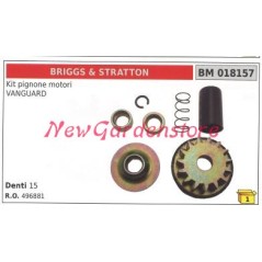 Kit pignone avviamento BRIGGS&STRATTON motore vanguard 018157 496881 | Newgardenstore.eu