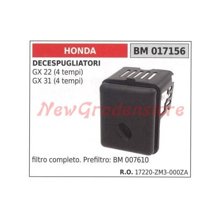 Air filter HONDA brushcutter GX 22 (4-stroke) 017156 | Newgardenstore.eu