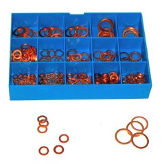 Assortment of 400 copper washers
