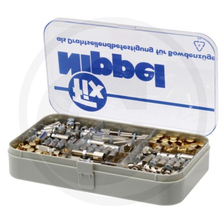 Large assortment of nipples and adjusting screws 406 pcs. | Newgardenstore.eu