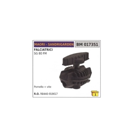 Kit pomello+vite MAORI compatibile SANDRIGARDEN falciatrice SG80FM R8440-919017 | Newgardenstore.eu