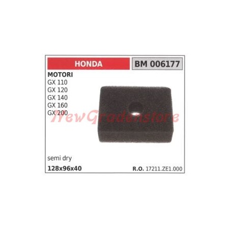 Filtro aria HONDA motore GX 110 120 140 160 200 006177 | Newgardenstore.eu