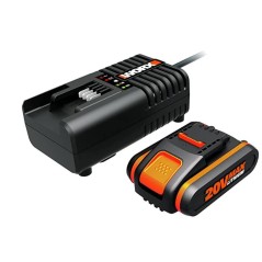 WORX power 20 kit n 1 batterie 2.0 Ah + n 1 chargeur rapide | Newgardenstore.eu