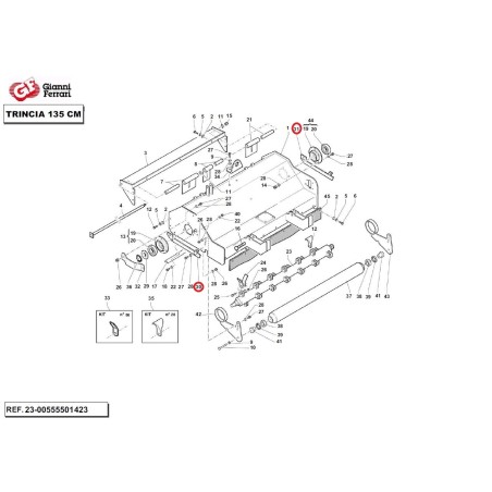 GIANNI FERRARI kit de protection latérale gauche+ kit de protection latérale droite | Newgardenstore.eu