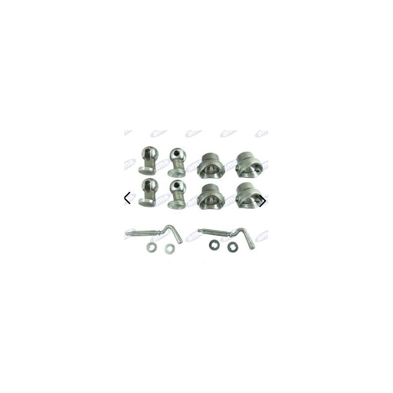 Kit boule de basculement pour remorque arrière et trilatérale diamètre 75 mm AMA