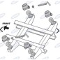 Kit bola basculante remolque trasero y trilateral diámetro 75 mm AMA