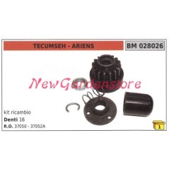 Kit ricambio pignone motore avviamento TECUMSEH denti 16 028026 | Newgardenstore.eu