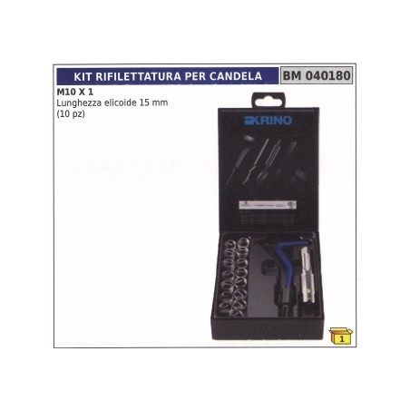 Reflector kit for M10 x 1 spark plug helix length 15 mm (10 pieces) | Newgardenstore.eu