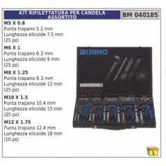 Kit réflecteur pour bougie d'allumage M5x0.8 - M6x1 - M8x1.25 - M10x1.5 - M12x1.75