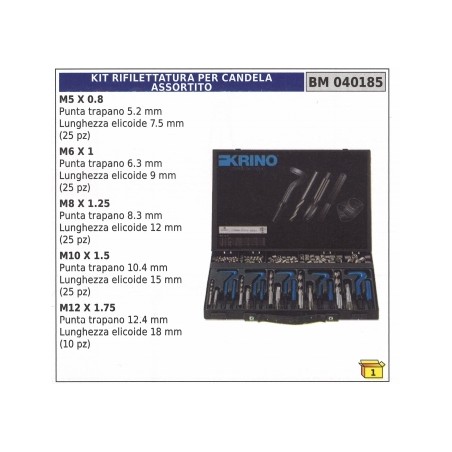 Reflector kit for spark plug M5x0.8 - M6x1 - M8x1.25 - M10x1.5 - M12x1.75 | Newgardenstore.eu