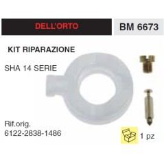 Kit de réparation du flotteur d'aiguille pour carburateur de moteur de tondeuse à gazon DELL'ORTO 6122 | Newgardenstore.eu