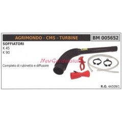 Kit rubinetto e diffusore soffiatore K 45 90 AGRIMONDO 005652