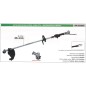 Brushcutter shaft complete with single handle 035000