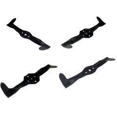 Juego de 4 cuchillas para tractor de césped compatible HUSQVARNA JONSERED 107 cm CTH170