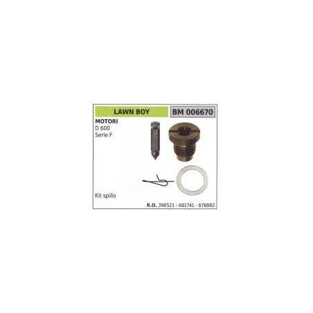 Kit aguja carburador LAWN BOY D600 F serie cortacésped 396521 - 681741 | Newgardenstore.eu