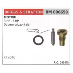 BRIGGS&STRATTON eje horizontal motor carburador aguja kit cortacésped 293478