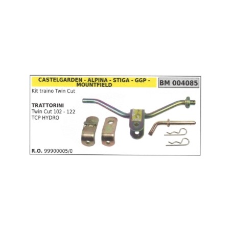 Kit de remorquage CASTELGARDEN pour tracteur de pelouse Twin Cut 102 - 122 TCP HYDRO | Newgardenstore.eu