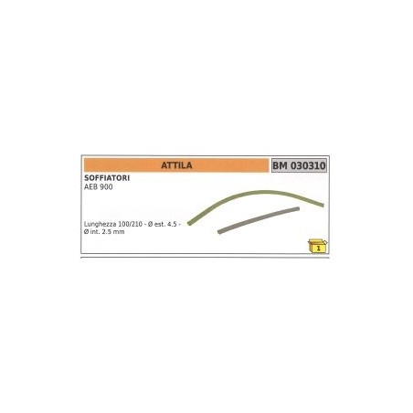 Kit tuyau essence ATTILA AEB 900 souffleur longueur 100/210 mm Ø extérieur 4,5 mm | Newgardenstore.eu