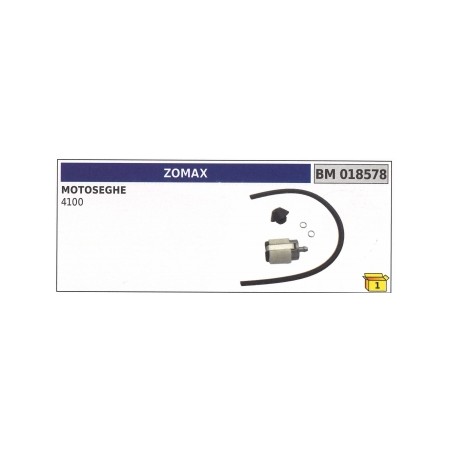 Kit tubo pescamiscela ZOMAX motosega 4100 codice 018578 | Newgardenstore.eu
