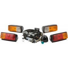 Universal kit for light system with slanting base lights for agricultural machine | Newgardenstore.eu