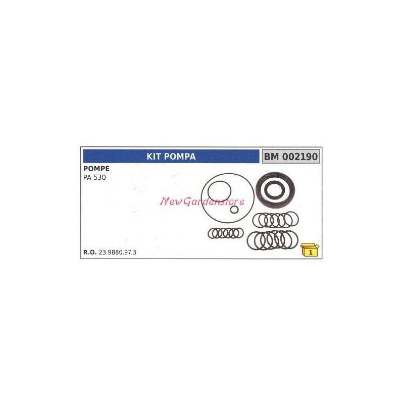 UNIVERSAL kit for Bertolini PA 530 pump 002190