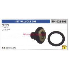 Valve kit 108 UNIVERSAL Bertolini pump C 53.2P 026403 | Newgardenstore.eu