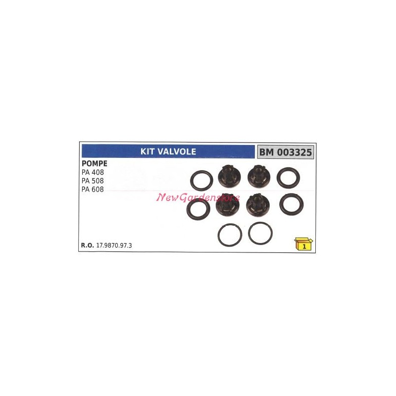 Kit valvola UNIVERSALE pompa Bertolini PA 408 508 608 003325