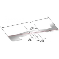 Cuchilla 533 mm para cortacésped HUSQVARNA ZTHE6125 539 10 17-33