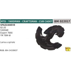 Cuchilla quitanieves MTD CUB CADET 82-20 - 530SWE - Expert 7690 - YM 76M-W