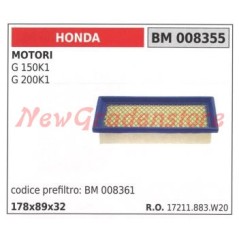 Luftfilter HONDA-Motoren G 150K1 G 200K1 008355 17211883W20 | Newgardenstore.eu