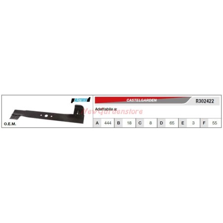 CASTELGARDEN Klinge für Rasenmäher R302422 | Newgardenstore.eu