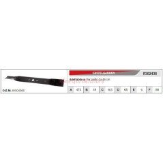 Messer CASTELGARDEN Rasentraktor Rasenmäher Mäher flach 48cm R302438 | Newgardenstore.eu