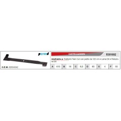 Messer CASTELGARDEN Rasentraktor Rasenmäher Mähwerk TWIN CUT R301692 | Newgardenstore.eu