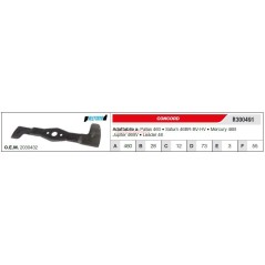 Messer CONCORD Rasentraktor Rasenmäher Mähwerk PALLAS 460 R300491 | Newgardenstore.eu