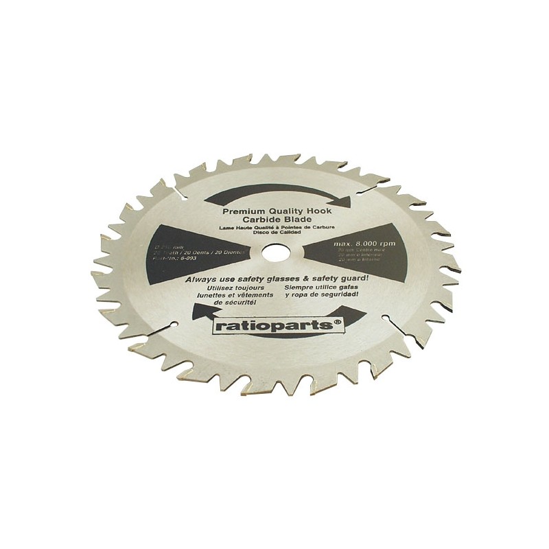 Compatible brushcutter blade 250 mm bore diameter 20 mm