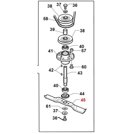 Lame de coupe VRN ORIGINAL GIANNI FERRARI machine professionnelle GTM 155 | Newgardenstore.eu