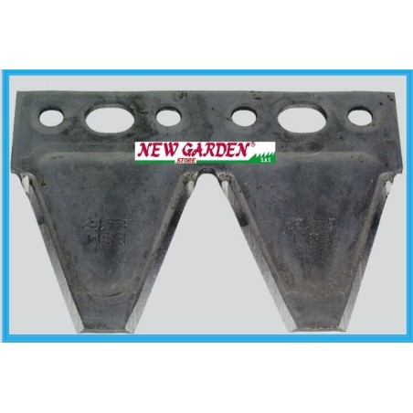 Lama doppia rivetto falciatrice barra falciante 90-241 ESM BUSATIS 344 1270 | Newgardenstore.eu