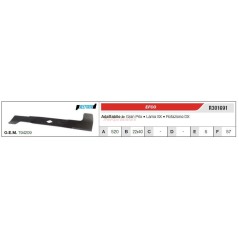 EFCO Mähmesser Rasenmäher GRAND PRIX R301691 | Newgardenstore.eu