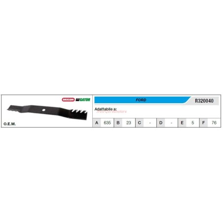 FORD Rasenmähermesser R320040 | Newgardenstore.eu