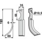 Left-hand shredder blade compatible 350-122 FERRARI 34E- 92L