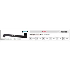 HONDA lawn tractor mower blade HR21 HR214 HR215 R301653 | Newgardenstore.eu