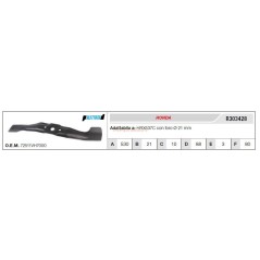 HONDA lawn tractor mower blade HRX537C R303428