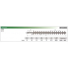 Lama inferiore / superiore stihl tagliasiepe hl 45 75 019694